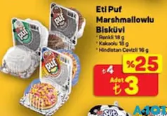 ETİ PUF MARSHMALLOWLU BİSKÜVİ